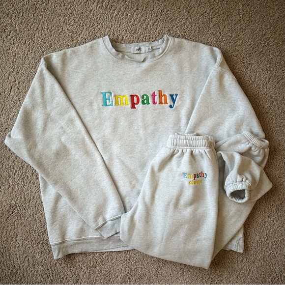 Mayfair Group Tops - The Mayfair Group Empathy Always Sweatshirt and Sweatpants Set